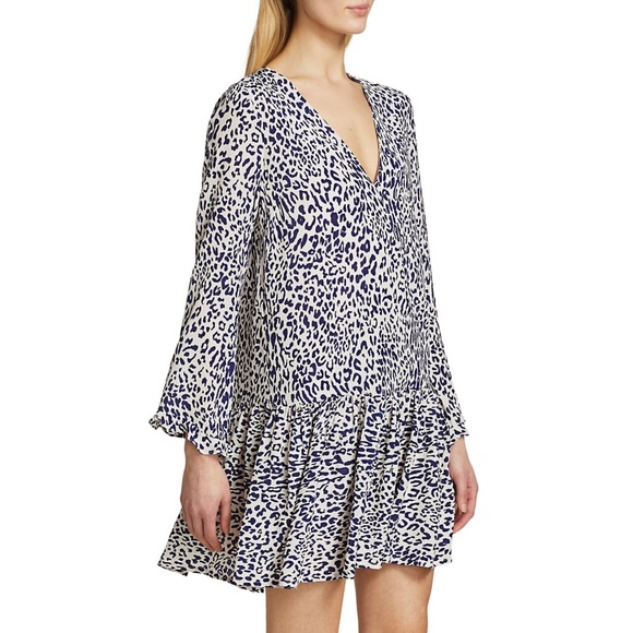 Baum Und Pferdgarten Alda Navy Leopard Shift Dress - Picture 2 of 7